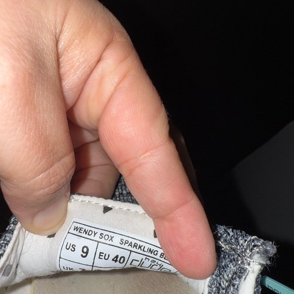 Hey Dude Women's Knit Sneakers - Black and White - Picture 4 of 4